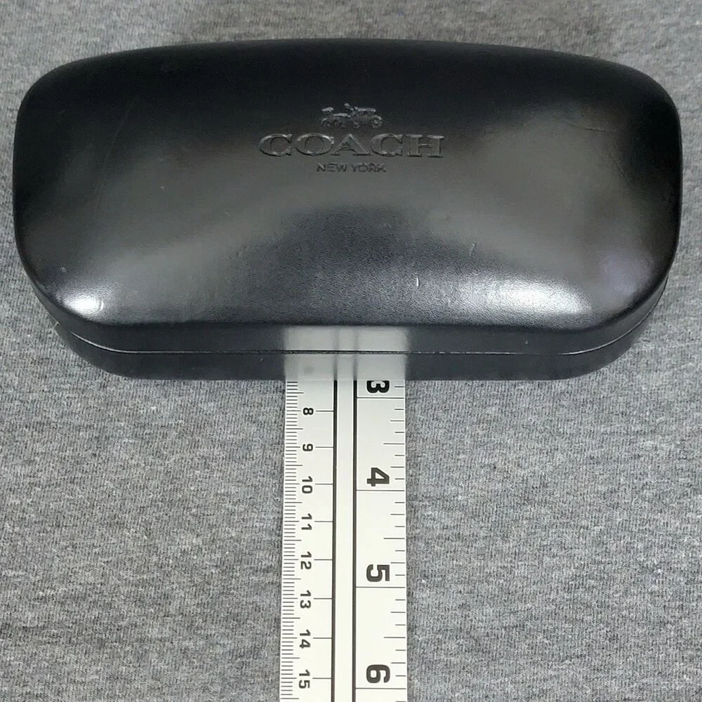 Coach New York Black Clamshell Hard Case Eye Glasses Sun Glasses